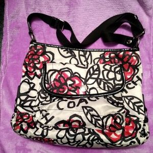 **RARE** COACH FLORAL POPPY CROSSBODY